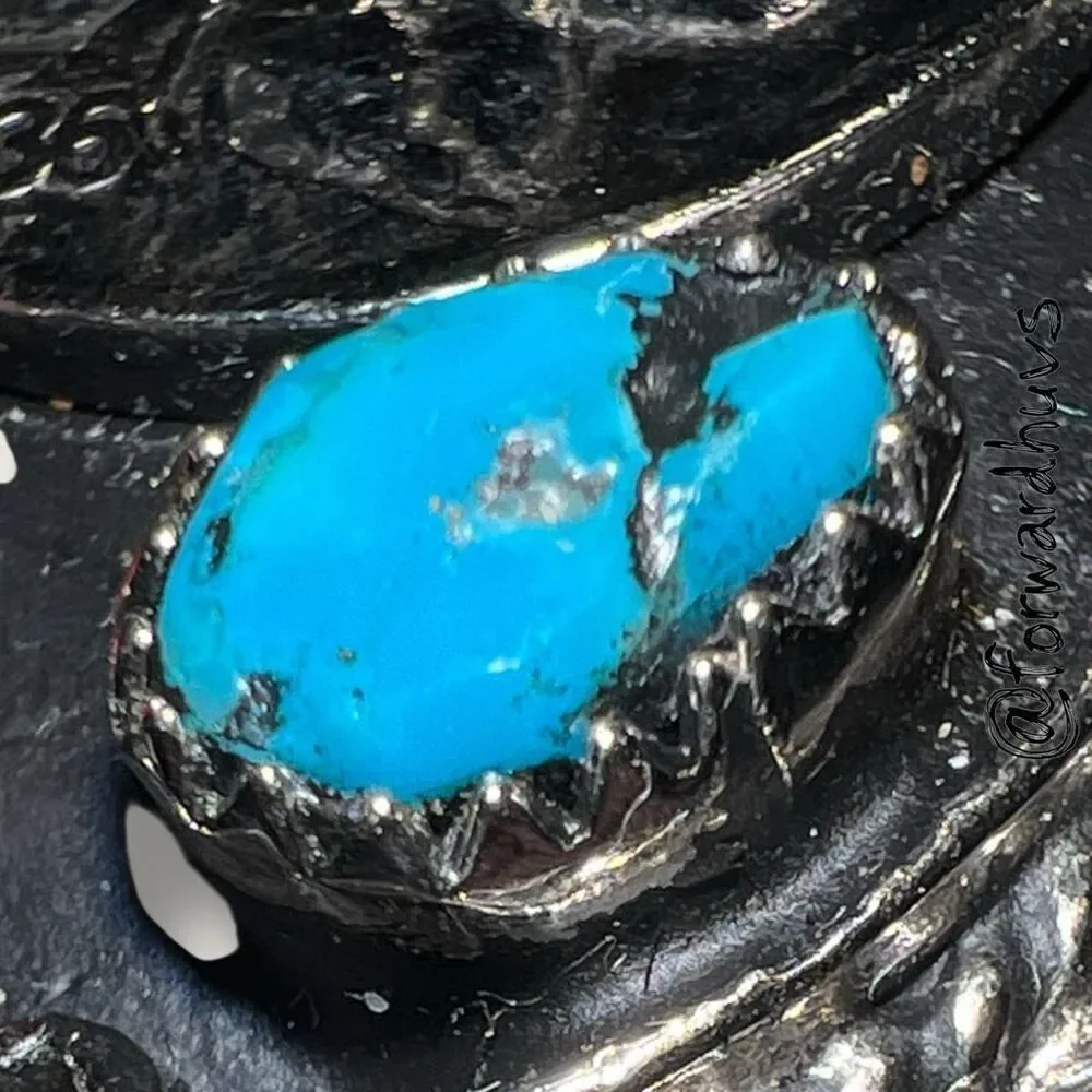 Vintage Bolo Tie Slide – Indian Head Coin – Coral & Turquoise – Signed S.S.I. US